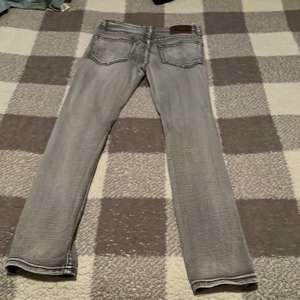 Gray/silver Ripped slim jeans - Picture 2 of 4